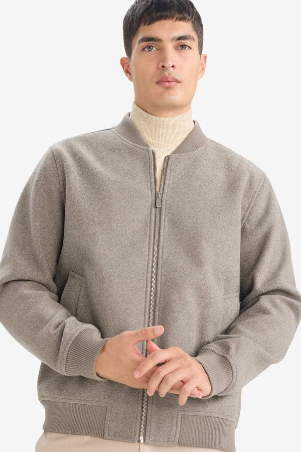 This bomber jacket elevates a classic